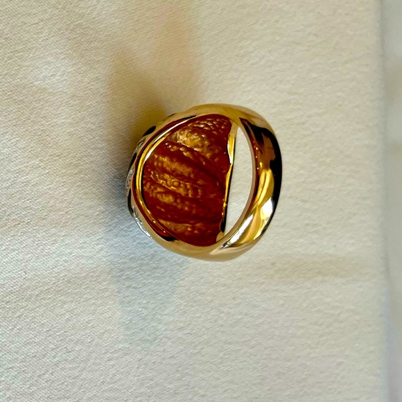 Onyx and CZ Stone Cocktail Ring - Picture 10 of 16